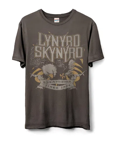 Junk Food Clothing Unisex Lynyrd Skynyrd Since 1974 Flea Market Tee In Coffee
