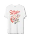 Junk Food Clothing Unisex Miller High Life Racing Beer Flea Market Tee In White
