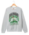 Junk Food Clothing Unisex Nba Boston Celtics Backcourt Crew Fleece Sweatshirt In Heather Gray