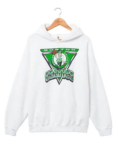 Junk Food Clothing Unisex Nba Boston Celtics Triangle Hoodie In White
