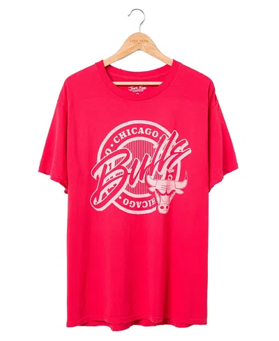 Junk Food Clothing Unisex Nba Chicago Bulls Crest Vintage Tee In Licorice