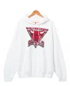 Junk Food Clothing Unisex Nba Chicago Bulls Triangle Hoodie In White
