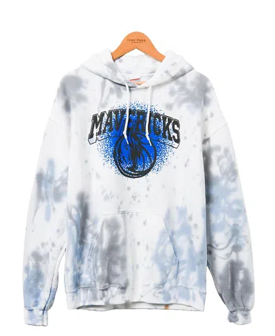 Junk Food Clothing Unisex Nba Dallas Mavericks Tie Dye Hoodie In True Black/liberty