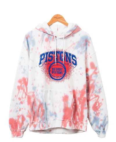 Junk Food Clothing Unisex Nba Detroit Pistons Tie Dye Hoodie In Liberty/licorice