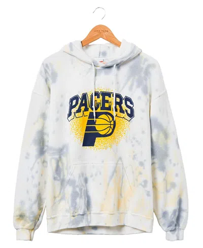Junk Food Clothing Unisex Nba Indiana Pacers Tie Dye Hoodie In True Navy/mustard