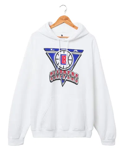 Junk Food Clothing Unisex Nba Los Angeles Clippers Triangle Hoodie In White