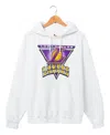 Junk Food Clothing Unisex Nba Los Angeles Lakers Triangle Hoodie In White
