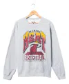 Junk Food Clothing Unisex Nba Miami Heat Backcourt Crew Fleece Sweatshirt In Heather Gray