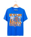 Junk Food Clothing Unisex Nba New York Knicks Break Through Short Sleeve Tee In Royal