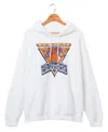Junk Food Clothing Unisex Nba New York Knicks Triangle Hoodie In White