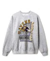 Junk Food Clothing Unisex Nfl Baltimore Ravens Backfield Flea Market Crew Fleece Sweatshirt In Gray