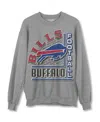 Junk Food Clothing Unisex Nfl Buffalo Bills Backfield Crew Fleece Sweatshirt In Heather Grey