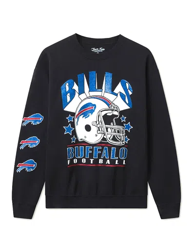 Junk Food Clothing Unisex Nfl Buffalo Bills Glitter Helmet Flea Market Crew Fleece In Black