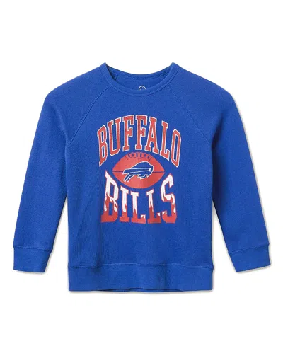 Junk Food Clothing Unisex Nfl Buffalo Bills Hot Route Raglan Fleece - Little Kid, Big Kid In Blue