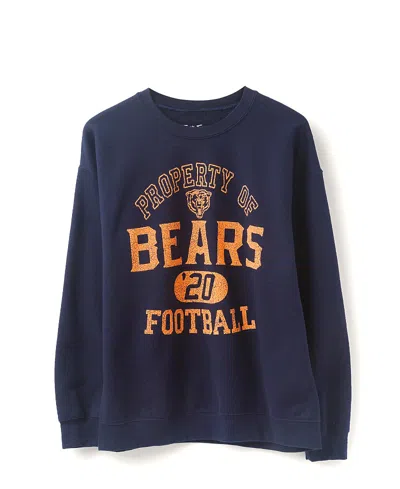 Junk Food Clothing Unisex Nfl Chicago Bears Property Flea Market Crew Fleece In Blue