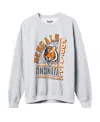 Junk Food Clothing Unisex Nfl Cincinnati Bengals Backfield Crew Fleece Sweatshirt In Heather Grey