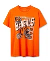 Junk Food Clothing Unisex Nfl Cincinnati Bengals Checkdown Flea Market Tee In Orange