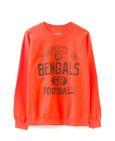 Junk Food Clothing Unisex Nfl Cincinnati Bengals Property Flea Market Crew Fleece In Orange