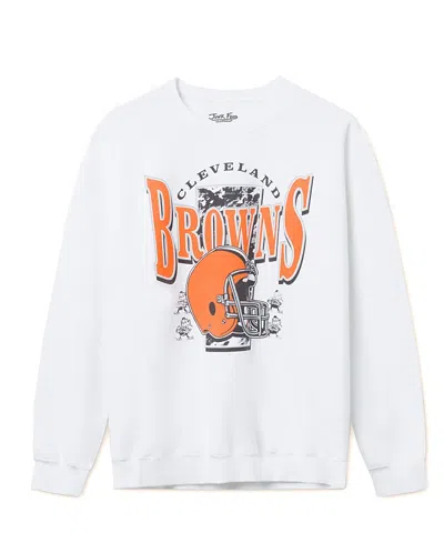 Junk Food Clothing Unisex Nfl Cleveland Browns Conversion Flea Market Fleece In White