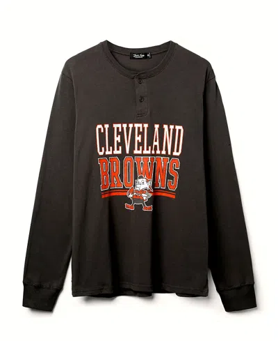 Junk Food Clothing Unisex Nfl Cleveland Browns Long Sleeve Henley