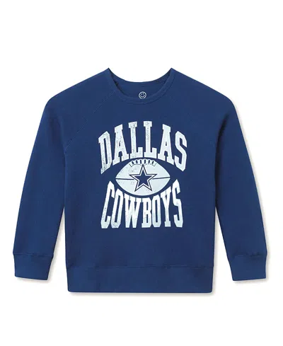 Junk Food Clothing Unisex Nfl Dallas Cowboys Hot Route Raglan Fleece - Little Kid, Big Kid In Blue