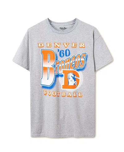 Junk Food Clothing Unisex Nfl Denver Broncos Bootleg Flea Market Tee In Gray