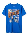 Junk Food Clothing Unisex Nfl Denver Broncos Checkdown Flea Market Tee In Blue