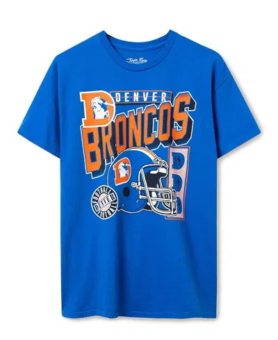 Junk Food Clothing Unisex Nfl Denver Broncos Checkdown Flea Market Tee In Blue