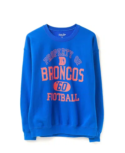 Junk Food Clothing Unisex Nfl Denver Broncos Property Flea Market Crew Fleece In Blue