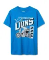 Junk Food Clothing Unisex Nfl Detroit Lions Checkdown Flea Market Tee In Blue