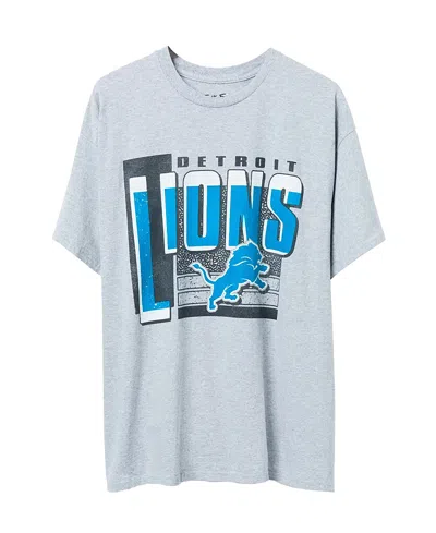 Junk Food Clothing Unisex Nfl Detroit Lions Complete Tee In Heather Gray