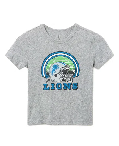 Junk Food Clothing Unisex Nfl Detroit Lions Game Time Tee - Little Kid, Big Kid In Gray