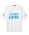 Junk Food Clothing Unisex Nfl Detroit Lions Halfback Jersey Tee In White
