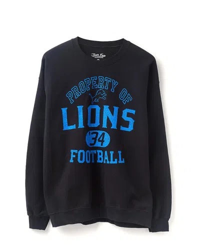 Junk Food Clothing Unisex Nfl Detroit Lions Property Flea Market Crew Fleece In Black