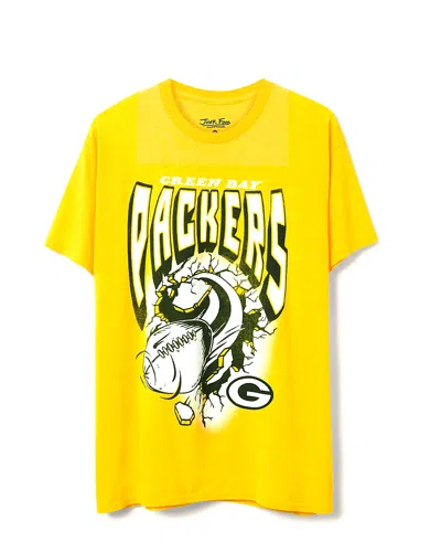 Junk Food Clothing Unisex Nfl Green Bay Packers Breakthrough Flea Market Tee In Yellow