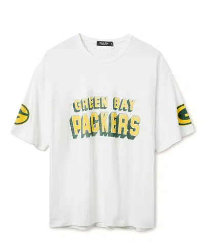 Junk Food Clothing Unisex Nfl Green Bay Packers Halfback Jersey Tee In White