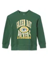 Junk Food Clothing Unisex Nfl Green Bay Packers Hot Route Raglan Fleece - Little Kid, Big Kid In Green