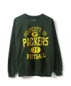 Junk Food Clothing Unisex Nfl Green Bay Packers Property Flea Market Crew Fleece In Green