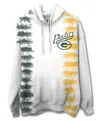 Junk Food Clothing Unisex Nfl Green Bay Packers Stitch Tie Dye Hoodie In Tie Dye