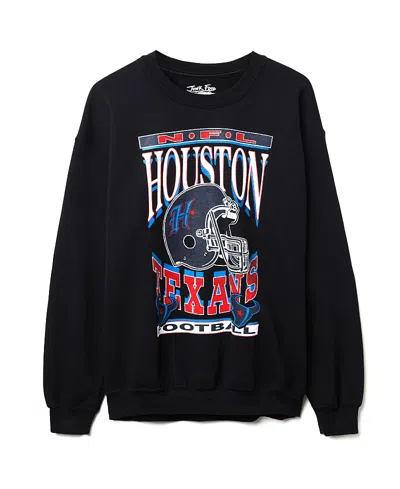 Junk Food Clothing Unisex Nfl Houston Texans Helmet Flea Market Crew Fleece In Black