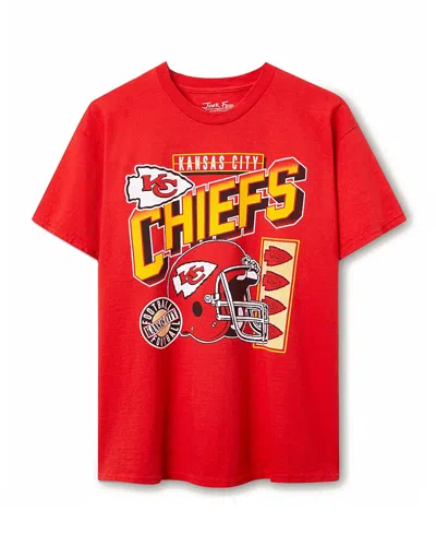 Junk Food Clothing Unisex Nfl Kansas City Chiefs Checkdown Flea Market Tee In Red