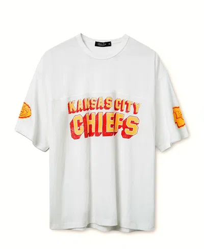 Junk Food Clothing Unisex Nfl Kansas City Chiefs Halfback Jersey Tee In White