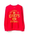 Junk Food Clothing Unisex Nfl Kansas City Chiefs Property Flea Market Crew Fleece In Red