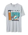 Junk Food Clothing Unisex Nfl Miami Dolphins Complete Tee In Heather Gray
