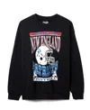 Junk Food Clothing Unisex Nfl New England Patriots Helmet Flea Market Crew Fleece In Black