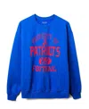 Junk Food Clothing Unisex Nfl New England Patriots Property Flea Market Crew Fleece In Blue
