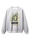 Junk Food Clothing Unisex Nfl New Orleans Saints Backfield Flea Market Crew Fleece Sweatshirt In Gray