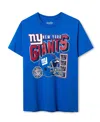 Junk Food Clothing Unisex Nfl New York Giants Checkdown Flea Market Tee In Blue