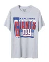 Junk Food Clothing Unisex Nfl New York Giants Complete Tee In Heather Gray