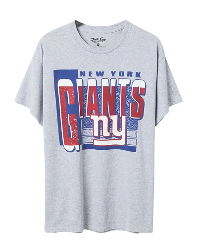 Junk Food Clothing Unisex Nfl New York Giants Complete Tee In Heather Gray